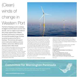 Clean Winds of Change in Western Port